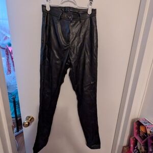 Black Leather Pants
